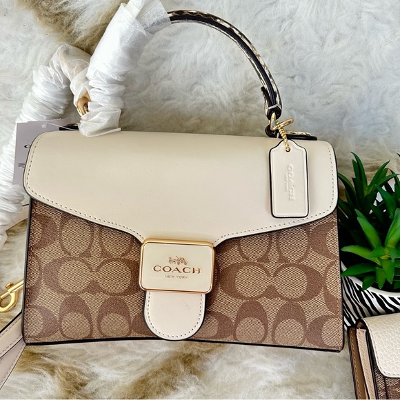 Coach Pepper Satchel and Wallet In Signature Canvas - Picture 11 of 16